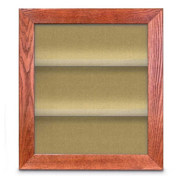 Outdoor Enclosed Combo Board, 42"x32", Black Frame/Black & Amethyst